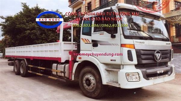 Xe tải thaco auman C240 gắn cẩu unic 3 tấn 4 đốt URV374